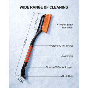 thumbnail image 2 of Astroai 47.2 Inch 2-in-1 Snow Scraper Snow Broom And Detachable Ice Scraper For Cars Trucks Suvs 2 of 10