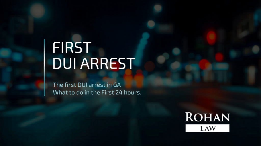 first DUI arrest Georgia