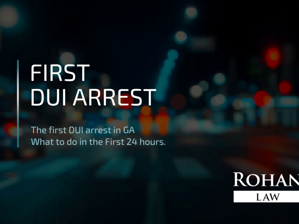first DUI arrest Georgia