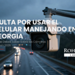 multa por usar el celular manejando en Georgia