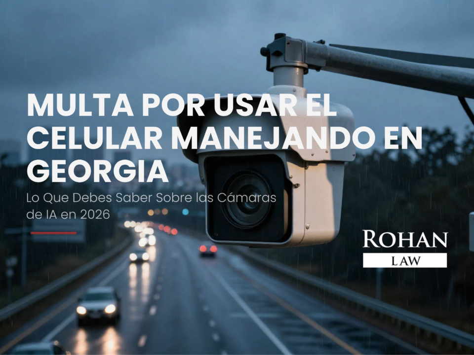 multa por usar el celular manejando en Georgia