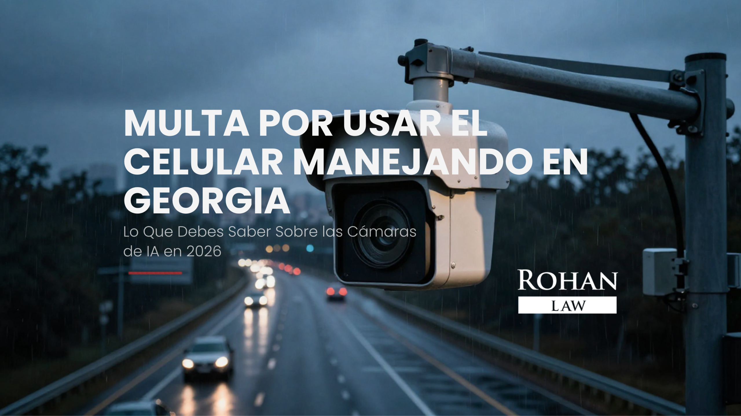 multa por usar el celular manejando en Georgia
