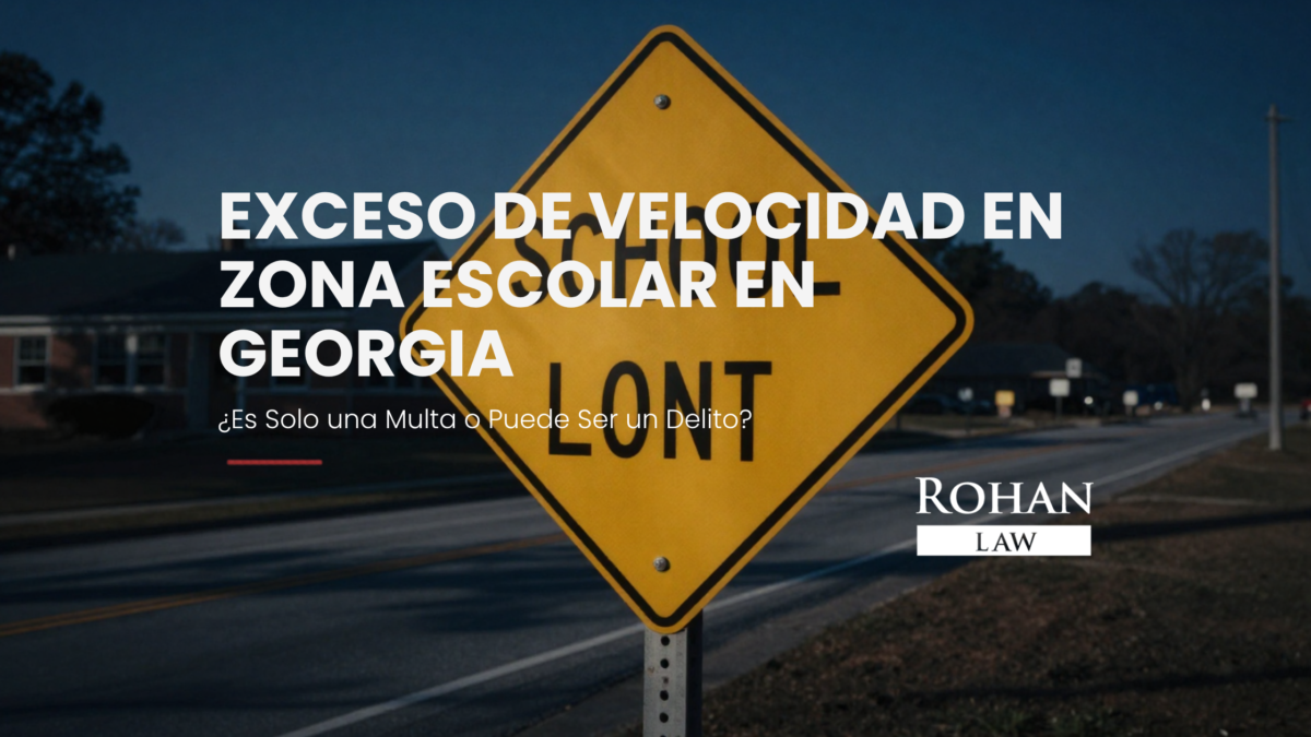 exceso de velocidad en zona escolar Georgia