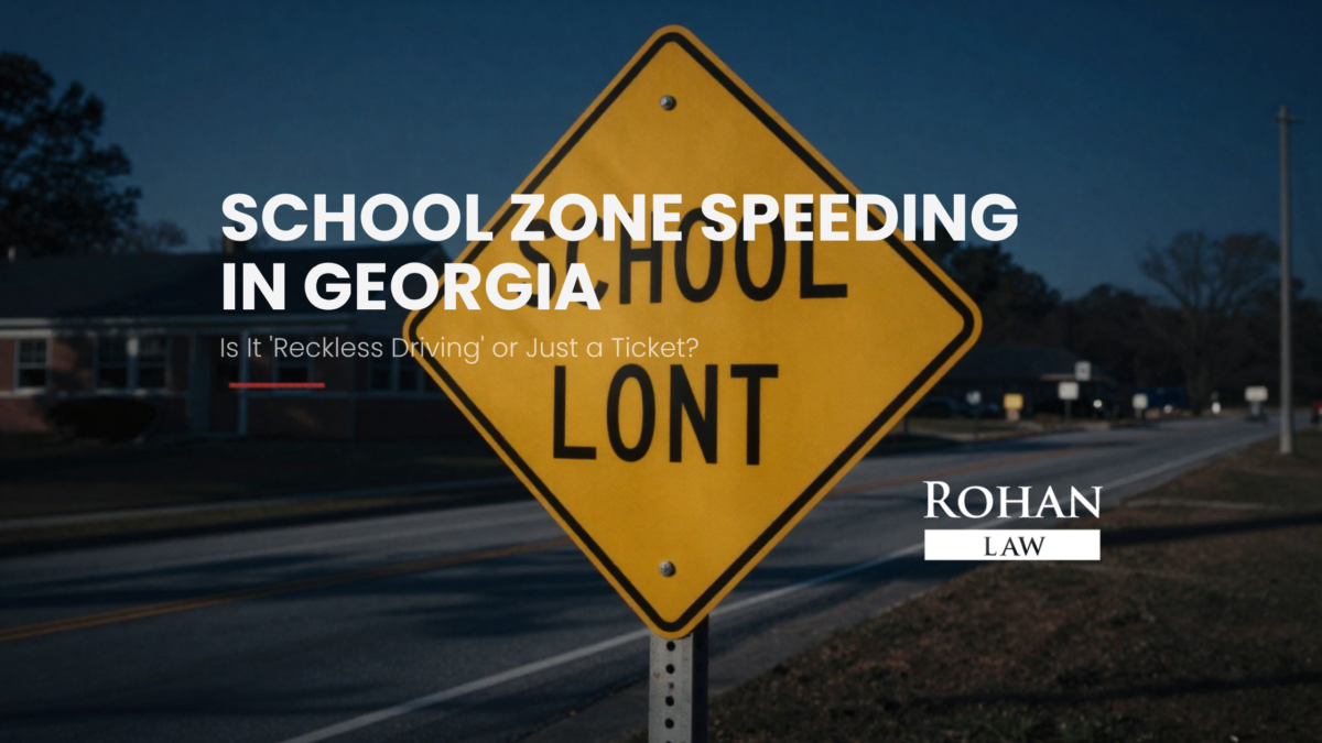 school zone speeding reckless driving Georgia
