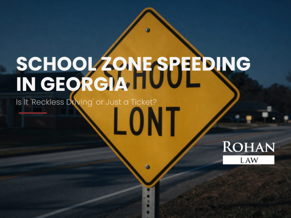 school zone speeding reckless driving Georgia