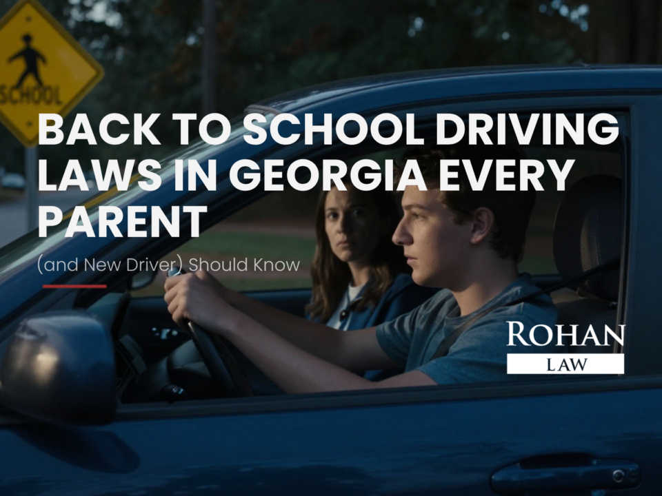 Back to School Driving Laws in Georgia | Rohan Law