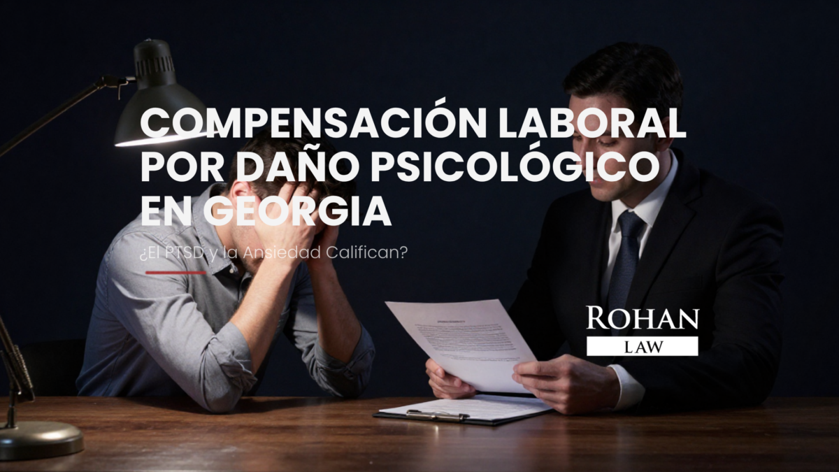 compensación laboral por daño psicológico en Georgia