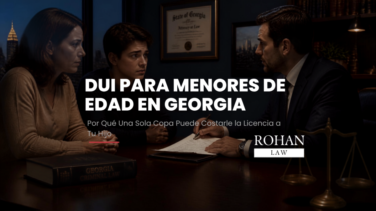 DUI para menores de edad en Georgia