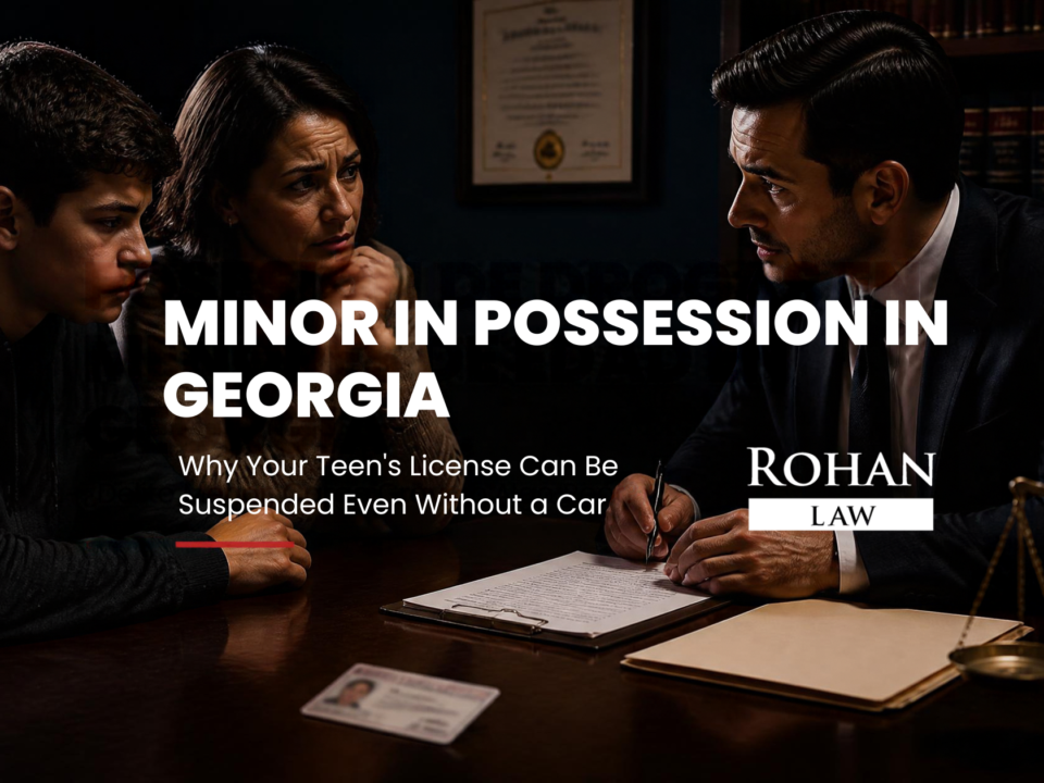 minor in possession Georgia license suspension