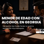 Menor de Edad con Alcohol en Georgia: Licencia en Riesgo | Rohan Law