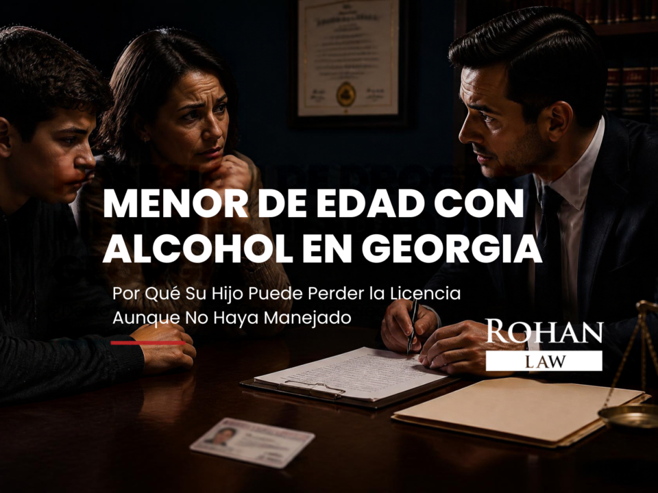 Menor de Edad con Alcohol en Georgia: Licencia en Riesgo | Rohan Law