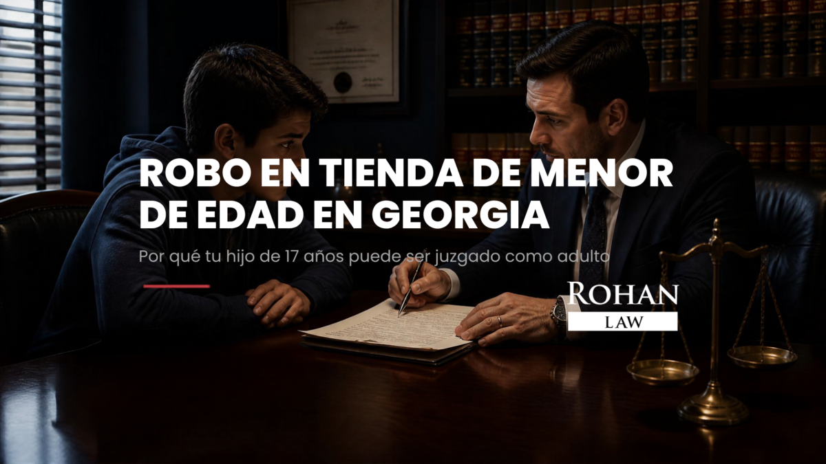 Robo en tienda menor de edad en Georgia: lo que debes saber | Rohan Law