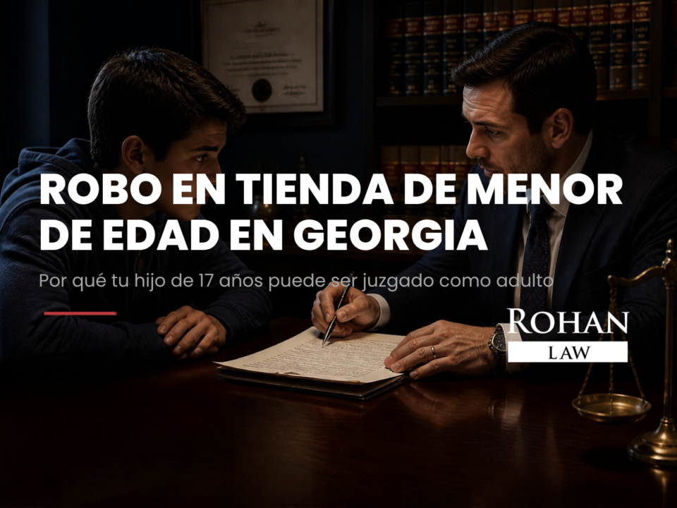 Robo en tienda menor de edad en Georgia: lo que debes saber | Rohan Law