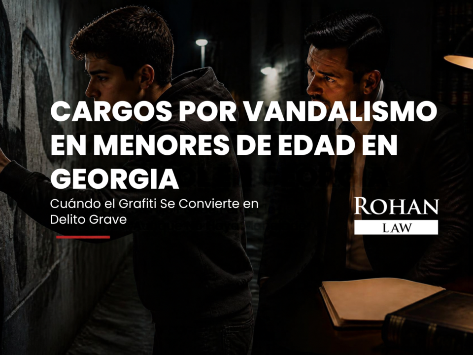 ¿Tu hijo enfrenta cargos por vandalismo en menores de edad en Georgia? Aprende cuándo puede ser un delito grave y cómo proteger su futuro. Consulta gratis con Rohan Law.